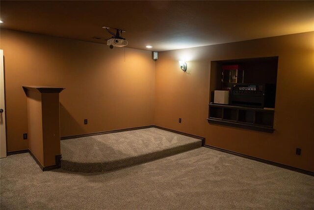 3176 E 146th Pl, Bixby, OK 74008 - cinema featuring carpet, baseboards, and recessed lighting