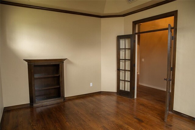 3176 E 146th Pl, Bixby, OK 74008 - unfurnished room with wood finished floors, baseboards, and crown molding