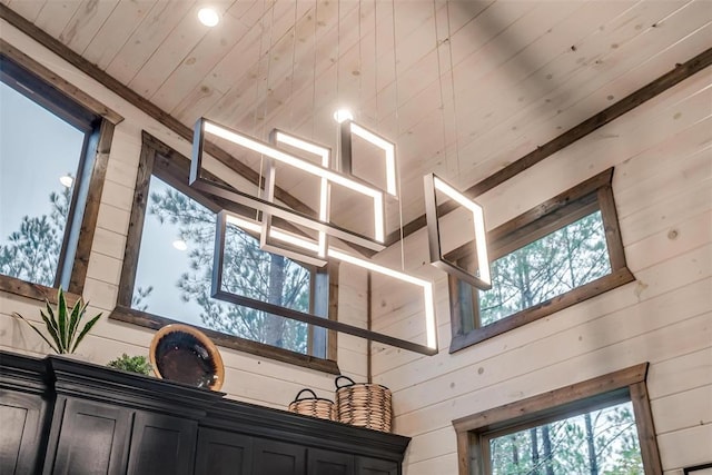 166 Morning Berry Trl, Broken Bow, OK 74728 - detailed view of wood walls and wood ceiling
