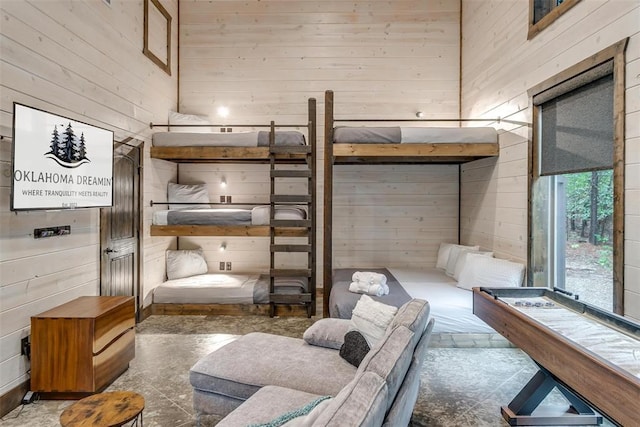 166 Morning Berry Trl, Broken Bow, OK 74728 - bedroom with wooden walls