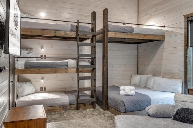 166 Morning Berry Trl, Broken Bow, OK 74728 - bedroom with wooden walls