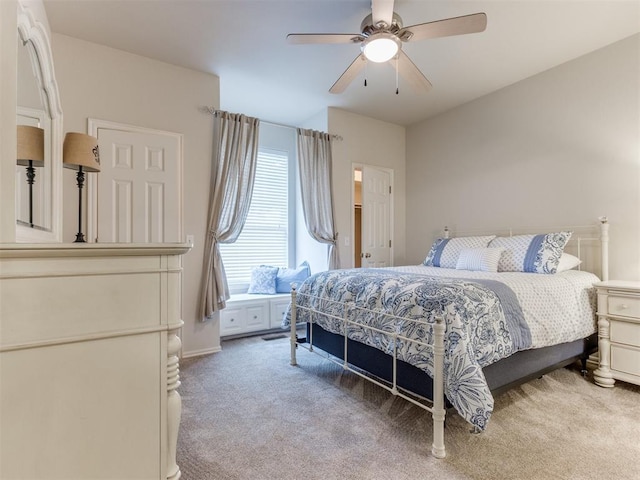 5608 NW 103rd St, Oklahoma City, OK 73162 - bedroom featuring carpet and a ceiling fan