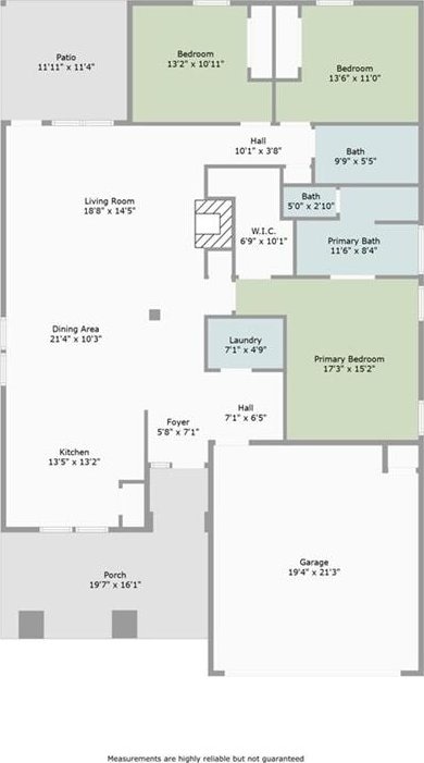 12905 NW 4th St, Yukon, OK 73099 - floor plan / room layout