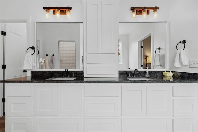 16315 SE 59th St, Choctaw, OK 73020 - bathroom with double vanity and a shower