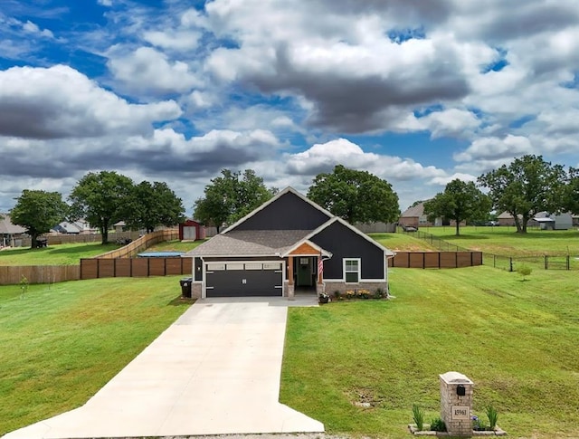 15963 Trail Head Rd, Mcloud, OK 74851 - view of front facade with driveway and a garage