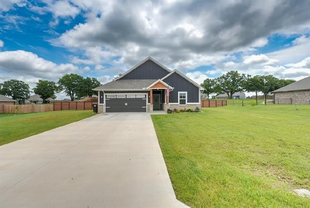 15963 Trail Head Rd, Mcloud, OK 74851 - craftsman-style house featuring board and batten siding, driveway, and an attached garage