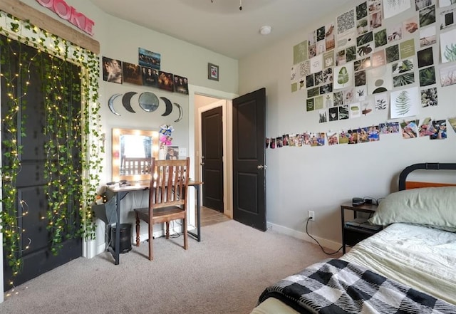 15963 Trail Head Rd, Mcloud, OK 74851 - bedroom with carpet and baseboards