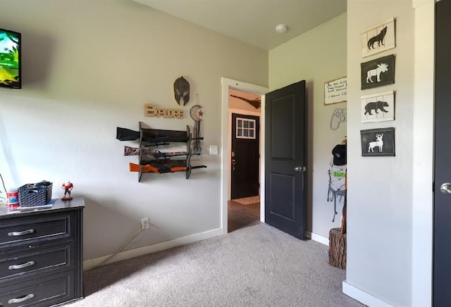 15963 Trail Head Rd, Mcloud, OK 74851 - bedroom with carpet and baseboards