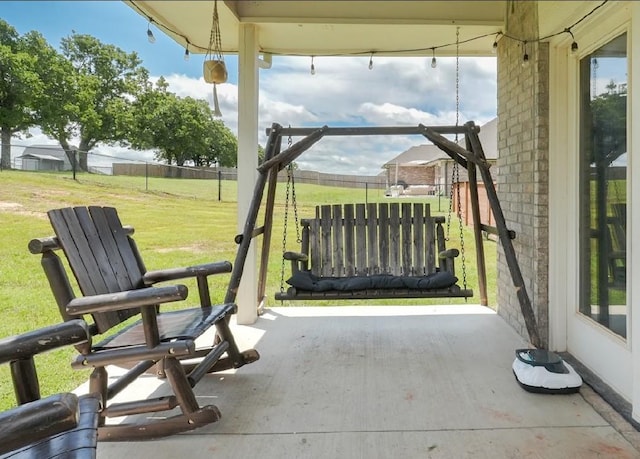 15963 Trail Head Rd, Mcloud, OK 74851 - view of patio