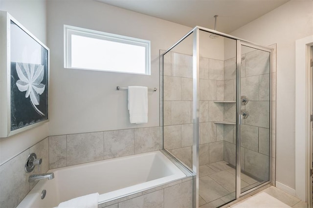 18020 Mounts Farm Rd, Edmond, OK 73012 - full bath with a stall shower and a garden tub