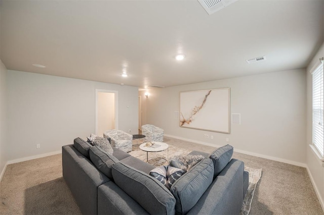 18020 Mounts Farm Rd, Edmond, OK 73012 - carpeted cinema with baseboards and healthy amount of natural light