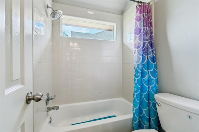 4605 NW 161st St, Edmond, OK 73013 - full bathroom with shower / bath combo and toilet