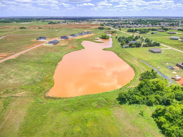 6860 Lake View Ct, Cashion, OK 73016 - drone / aerial view of a nearby body of water