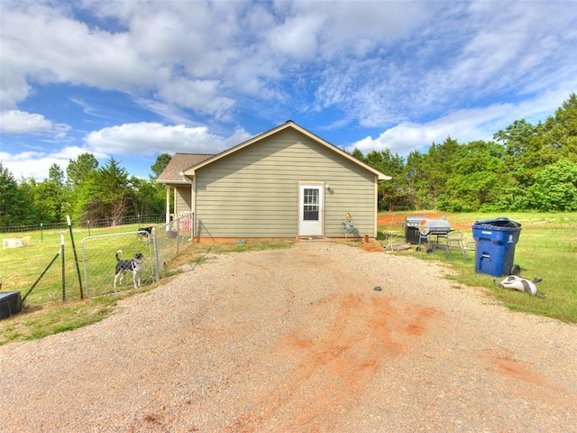 4900 S Post Rd, Oklahoma City, OK 73150 - view of home's exterior featuring a gate