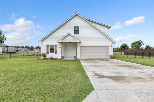 1330 Round Leaf Rd, Edmond, OK 73034 - view of front of house with concrete driveway and a garage