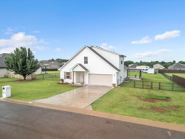 1330 Round Leaf Rd, Edmond, OK 73034 - view of side of home featuring a garage, driveway, and a residential view