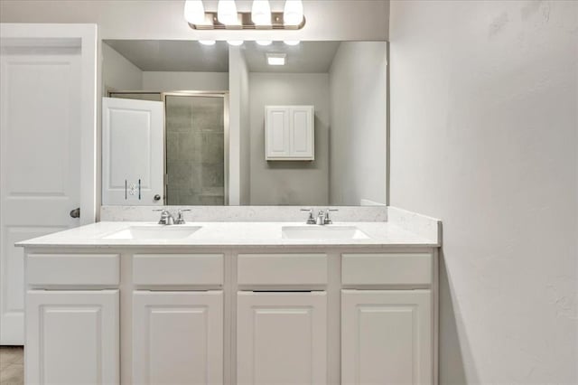 1330 Round Leaf Rd, Edmond, OK 73034 - full bath featuring a stall shower and double vanity