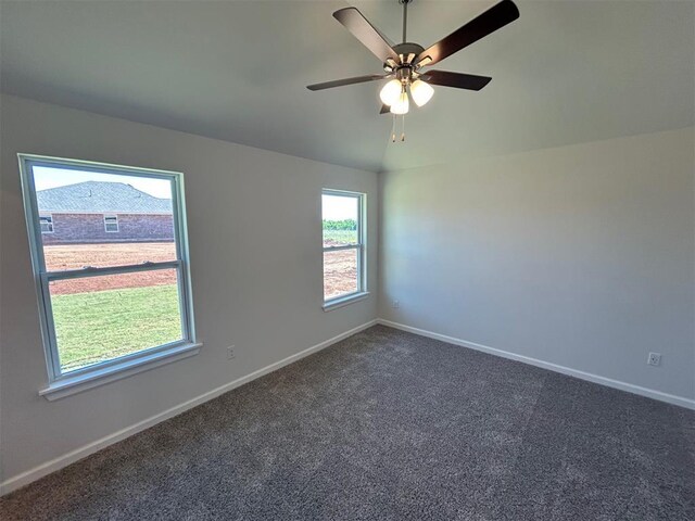 3008 NW 196th Pl, Edmond, OK 73012 - unfurnished room featuring baseboards, carpet, and ceiling fan