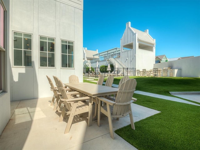 51 Lower Green Way, Carlton Landing, OK 74432 - view of patio / terrace featuring outdoor dining space