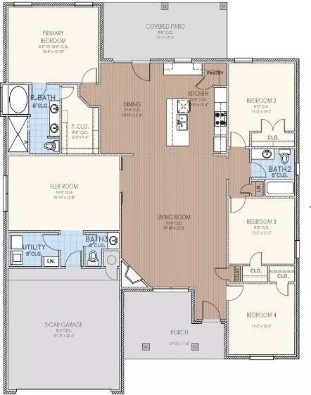 1233 SW 139th St, Oklahoma City, OK 73170 - home floor plan