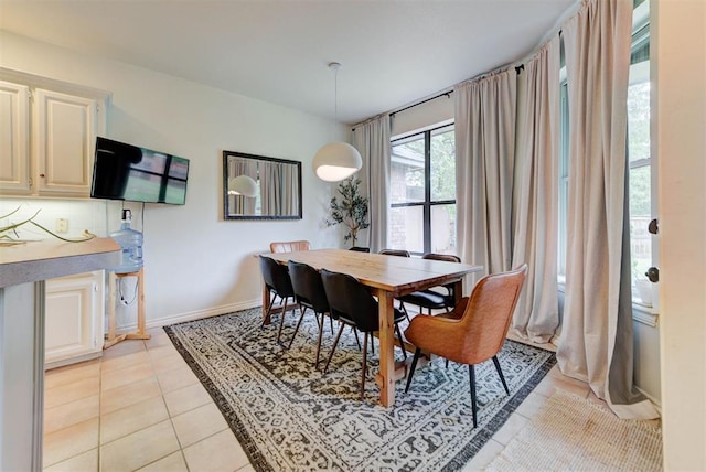 608 Shadow View Ct, Norman, OK 73072 - dining room with light tile patterned floors and baseboards