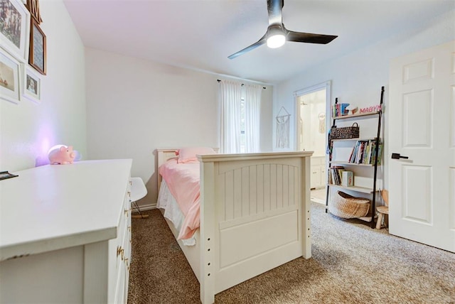 608 Shadow View Ct, Norman, OK 73072 - carpeted bedroom featuring a ceiling fan