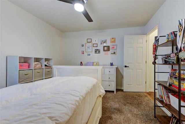 608 Shadow View Ct, Norman, OK 73072 - carpeted bedroom featuring ceiling fan and baseboards