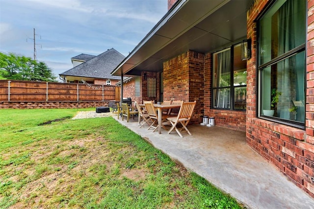 608 Shadow View Ct, Norman, OK 73072 - view of yard featuring a patio area