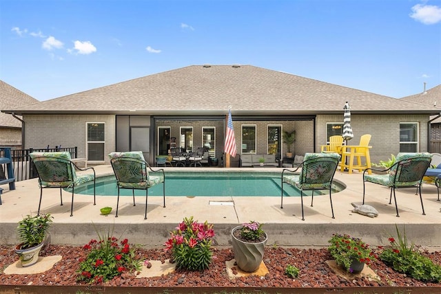 4813 Hambletonian Ln, Mustang, OK 73064 - outdoor pool featuring a patio area