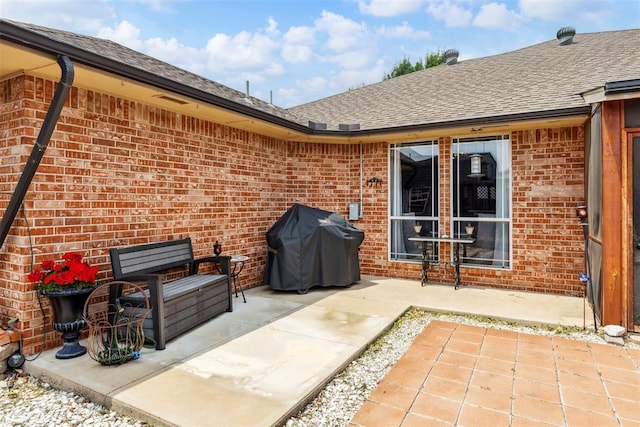 704 N Geronimo Way, Mustang, OK 73064 - view of patio / terrace with grilling area