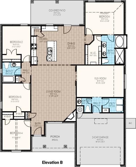 8617 NW 76th St, Oklahoma City, OK 73132 - home floor plan