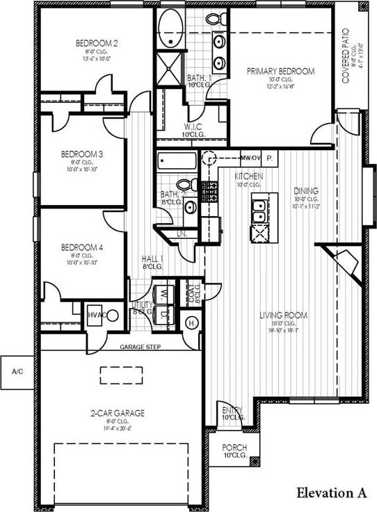 14201 Giverny Ave, Yukon, OK 73099 - property floor plan