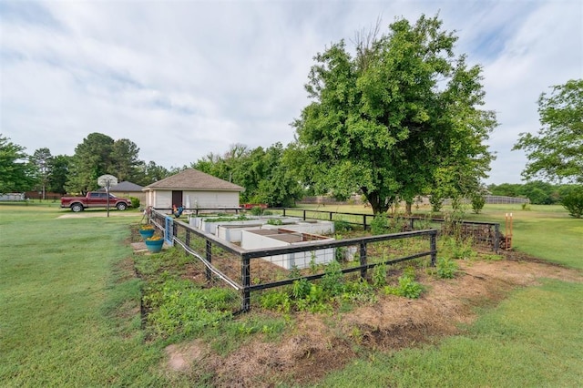 106 Dee Dee Dr, Shawnee, OK 74804 - view of yard featuring a vegetable garden