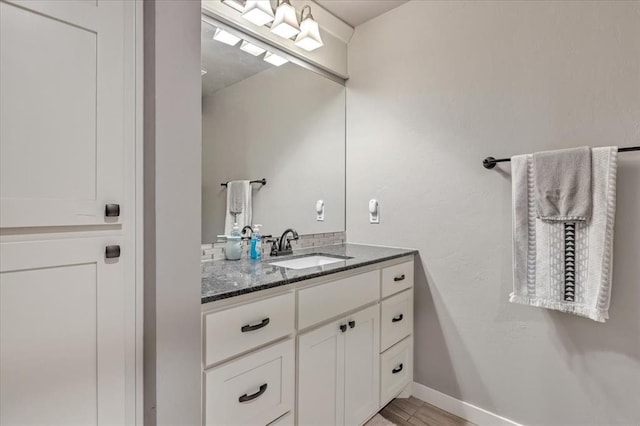2383 Fox Ln, Blanchard, OK 73010 - bathroom with vanity and baseboards