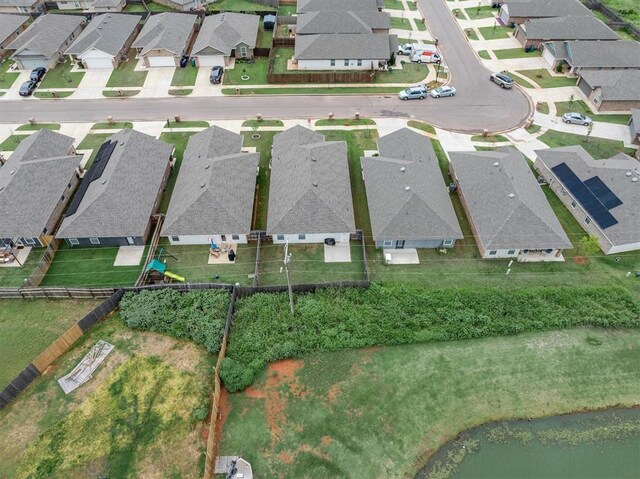 19908 Taggert Dr, Edmond, OK 73012 - aerial view of residential area with a large body of water