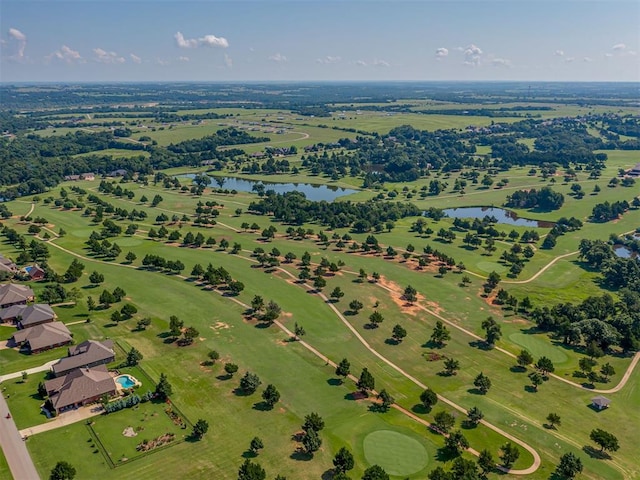 5812 Cimarron Mnr, Guthrie, OK 73044 - bird's eye view of a large body of water and a local golf course