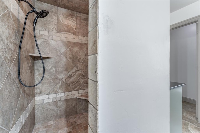 328 SW 175th Ter, Oklahoma City, OK 73170 - full bathroom with a tile shower