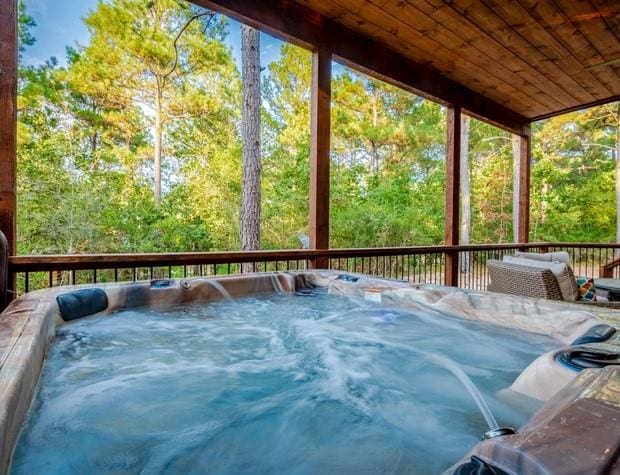 59 Sweet Elm, Broken Bow, OK 74728 - view of wooden deck