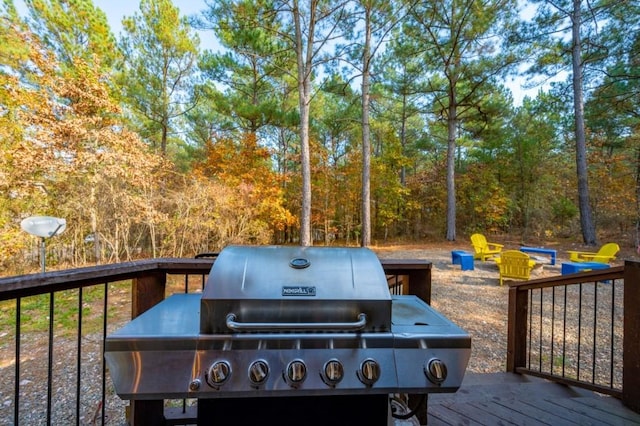 59 Sweet Elm, Broken Bow, OK 74728 - deck featuring grilling area