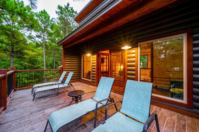 59 Sweet Elm, Broken Bow, OK 74728 - view of wooden terrace