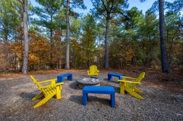 59 Sweet Elm, Broken Bow, OK 74728 - exterior space featuring a fire pit