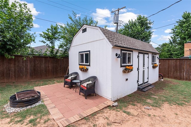 1113 Winnipeg Dr, Yukon, OK 73099 - view of shed featuring a fenced backyard