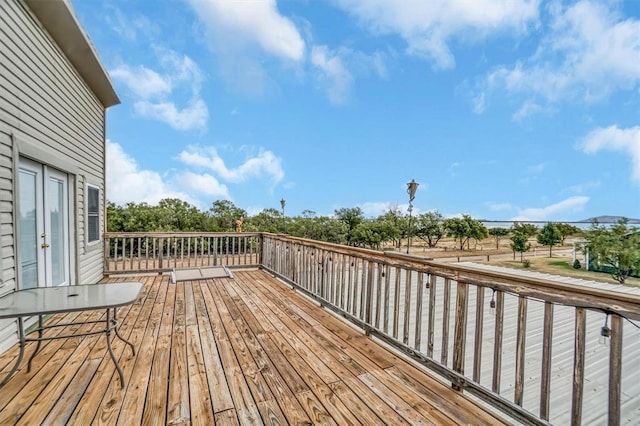 23596 Beach Haven Dr, Granite, OK 73547 - deck featuring french doors