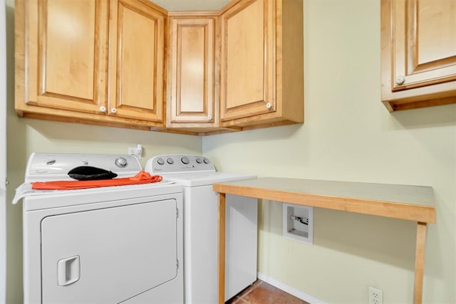 23596 Beach Haven Dr, Granite, OK 73547 - laundry room featuring cabinet space and separate washer and dryer
