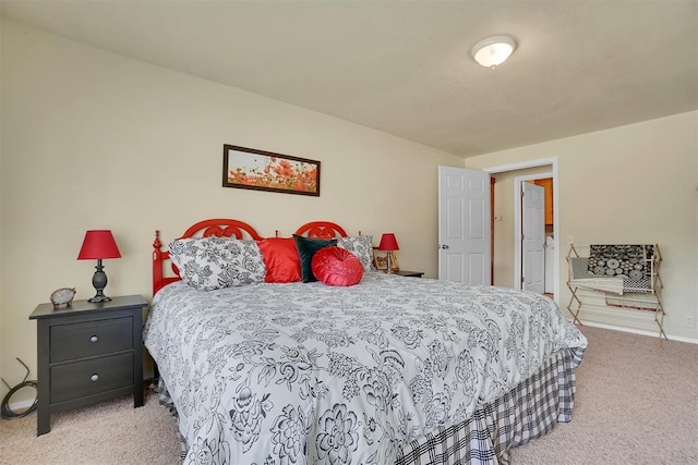 23596 Beach Haven Dr, Granite, OK 73547 - bedroom with light carpet and baseboards