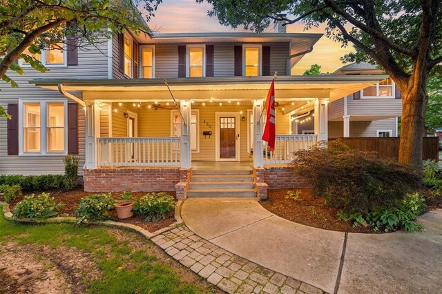 430 W Symmes St, Norman, OK 73069 - view of front of house with covered porch