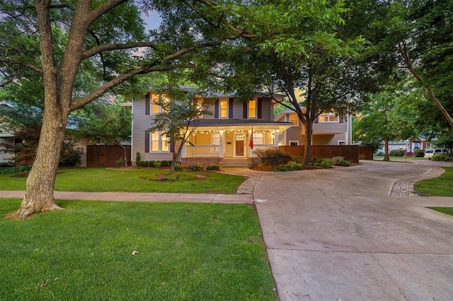 430 W Symmes St, Norman, OK 73069 - view of front of house with a porch and concrete driveway