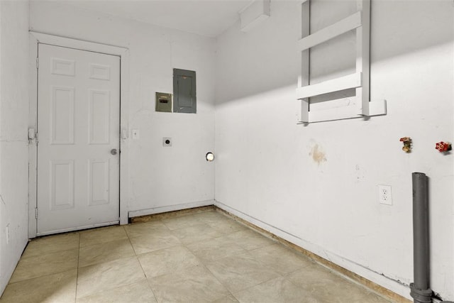 1221 NW 101st St, Oklahoma City, OK 73114 - laundry area with electric dryer hookup and electric panel