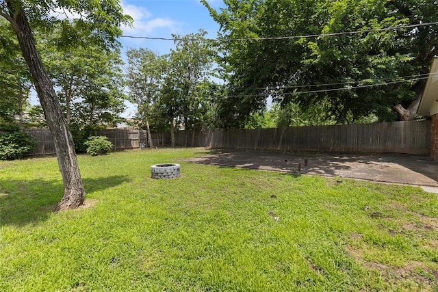 1221 NW 101st St, Oklahoma City, OK 73114 - view of yard featuring a fire pit