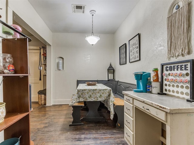 2133 SW 46th St, Oklahoma City, OK 73119 - dining room with dark wood finished floors